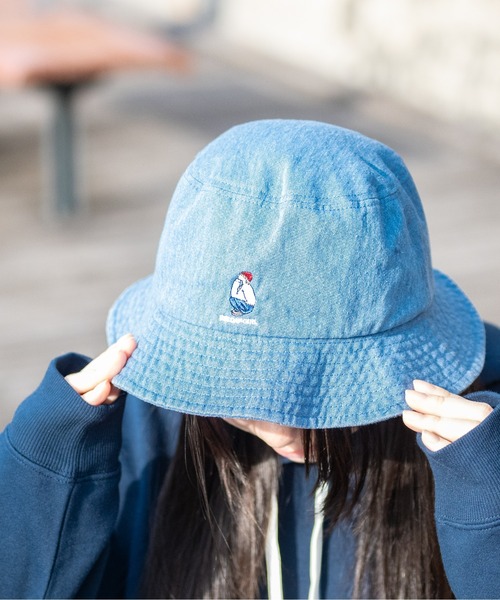 Red Cap Girl（レッドキャプガール）の「【a-r】〔Red Cap Girl/レッドキャップガール〕USED LIKE　ワンポイント刺繍バケットハット（キャップ・メンズ・ブルー/ブラック/オレンジ/ブラック系その他/ブルー系その他・FREE）」の14枚目の写真
