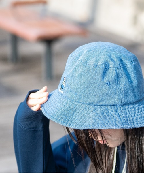 Red Cap Girl（レッドキャプガール）の「【a-r】〔Red Cap Girl/レッドキャップガール〕USED LIKE　ワンポイント刺繍バケットハット（キャップ・メンズ・ブルー/ブラック/オレンジ/ブラック系その他/ブルー系その他・FREE）」の16枚目の写真