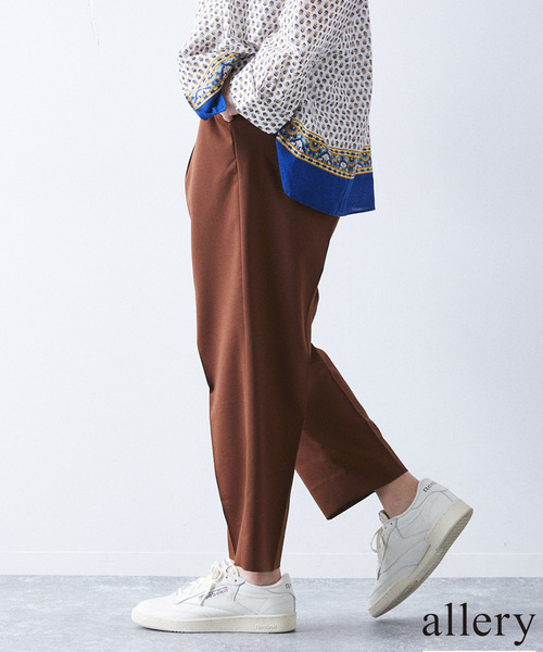 allery(アレリー)の「【allery / アレリ―】"リラックス" WOOL SLACKS(スラックス・メンズ・ブラック/ブラウン/ベージュ・SMALL/MEDIUM/LARGE)」の2枚目の写真
