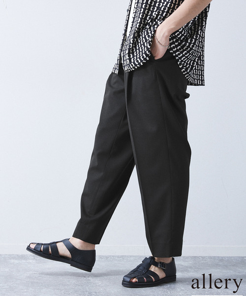 allery(アレリー)の「【allery / アレリ―】"リラックス" WOOL SLACKS(スラックス・メンズ・ブラック/ブラウン/ベージュ・SMALL/MEDIUM/LARGE)」の1枚目の写真