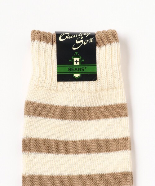 BEAMS PLUS（ビームスプラス）の「BEAMS PLUS / 2トーン ストライプ ソックス（ソックス/靴下・メンズ・カーキ/グリーン/ネイビー/オレンジ・ONE SIZE）」の9枚目の写真