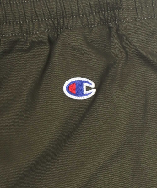 Champion（チャンピオン）の「2026SS Champion/チャンピオン ツイル ロゴ刺繍 ショートパンツ ハーフパンツ ショーツ（チノパンツ・メンズ・ベージュ/ネイビー/ホワイト/オリーブ/ブラック・M/L/XL）」の6枚目の写真