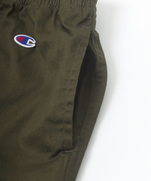 Champion（チャンピオン）の「2026SS Champion/チャンピオン ツイル ロゴ刺繍 ショートパンツ ハーフパンツ ショーツ（チノパンツ・メンズ・ベージュ/ネイビー/ホワイト/オリーブ/ブラック・M/L/XL）」の7枚目の写真