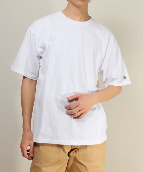 DISCUS ATHLETIC(ディスカス アスレチック)の「【DISCUS ATHLETIC/ディスカス アスレチック】USAコットン半袖クルーネックTシャツ(Tシャツ/カットソー・メンズ・ブルーグリーン/ブラック/ネイビー/オレンジ/オートミール/ホワイト/グリーン/杢グレー・M/L/XL)」の2枚目の写真