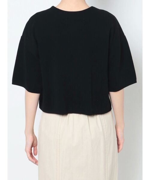 LAGUNAMOON（ラグナムーン）の「ショートフォルムニットカーディガン（カーディガン/ボレロ・レディース・アイボリー/ブラック・FREE）」の9枚目の写真