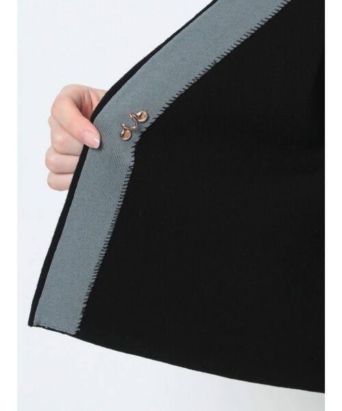 LAGUNAMOON（ラグナムーン）の「ショートフォルムニットカーディガン（カーディガン/ボレロ・レディース・アイボリー/ブラック・FREE）」の12枚目の写真