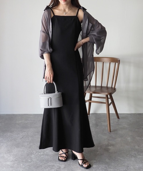 Riberry(リベリー)の「キャミソールワンピース(ワンピース・レディース・ブラック・FREE)」の3枚目の写真