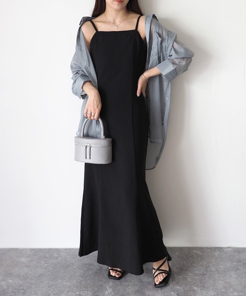 Riberry(リベリー)の「キャミソールワンピース(ワンピース・レディース・ブラック・FREE)」の4枚目の写真