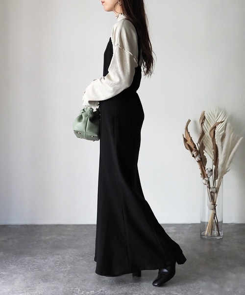 Riberry(リベリー)の「キャミソールワンピース(ワンピース・レディース・ブラック・FREE)」の8枚目の写真