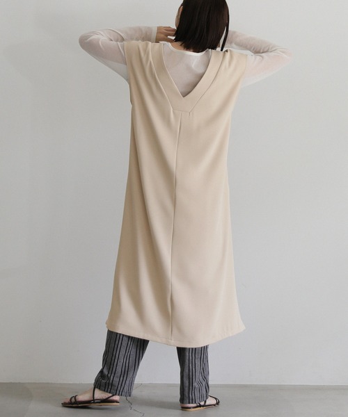 select MOCA(セレクトモカ)の「2wayフロントタックスリットワンピース(ワンピース・レディース・ライトオリーブ/アイボリー/ブラック・FREE)」の13枚目の写真