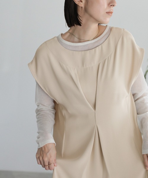 select MOCA(セレクトモカ)の「2wayフロントタックスリットワンピース(ワンピース・レディース・ライトオリーブ/アイボリー/ブラック・FREE)」の17枚目の写真