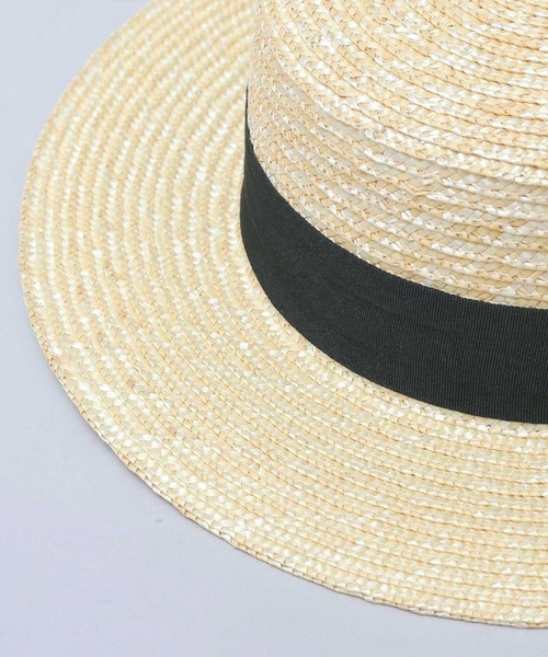 ReqHatter(レックハッター)の「麦わら ロングブリム カンカン帽(ハット・メンズ・ベージュ・FREE)」の7枚目の写真