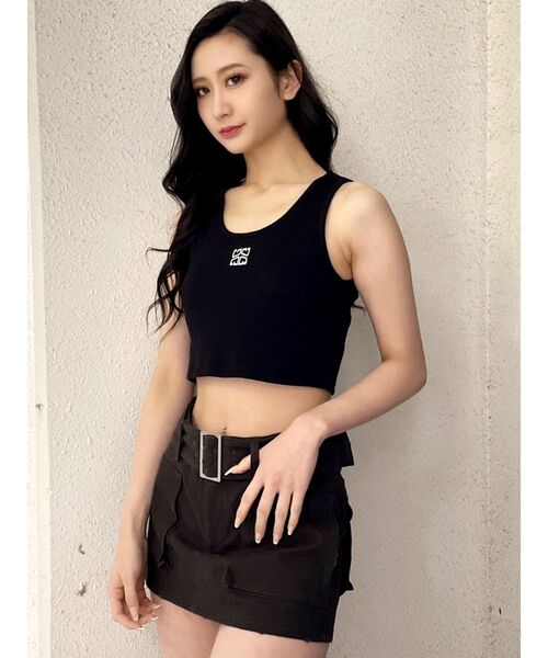 GYDA(ジェイダ)の「カーゴポケットスカートライクショートパンツ(スカート・レディース・チャコールグレー/ベージュ・FREE)」の11枚目の写真