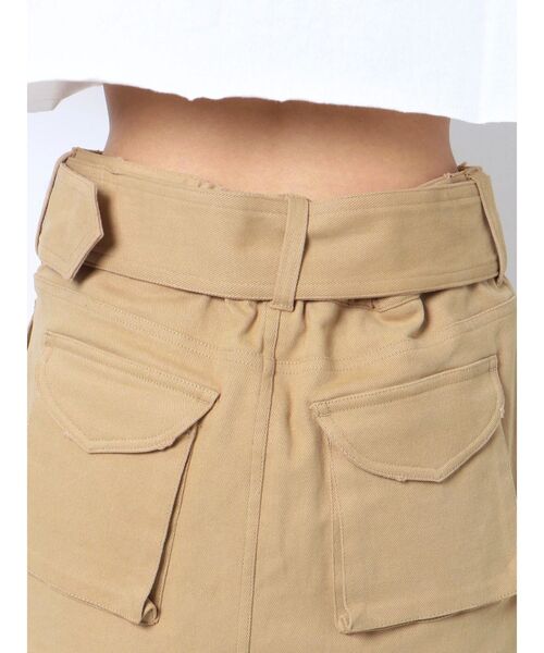 GYDA(ジェイダ)の「カーゴポケットスカートライクショートパンツ(スカート・レディース・チャコールグレー/ベージュ・FREE)」の17枚目の写真