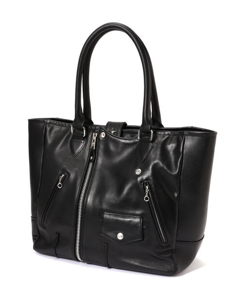 Schott（ショット）の「Schott/ショット/RIDERS TOTE BAG/ライダース トートバッグ（トートバッグ・メンズ・ブラック・F）」の4枚目の写真