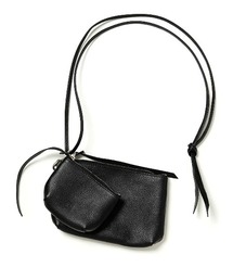 【hobo / ホーボー】PAIR CASE WITH STRAP SHRINK LEATHER