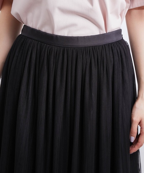 ROPE'（ロペ）の「ソフトチュールティアードスカート（スカート・レディース・ブラック・36/38/34）」の7枚目の写真