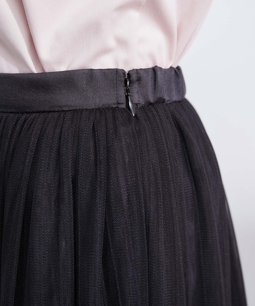 ROPE'（ロペ）の「ソフトチュールティアードスカート（スカート・レディース・ブラック・36/38/34）」の9枚目の写真