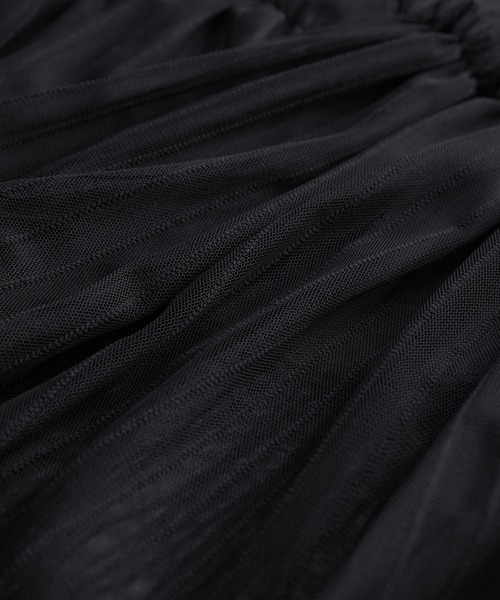 ROPE'（ロペ）の「ソフトチュールティアードスカート（スカート・レディース・ブラック・36/38/34）」の11枚目の写真