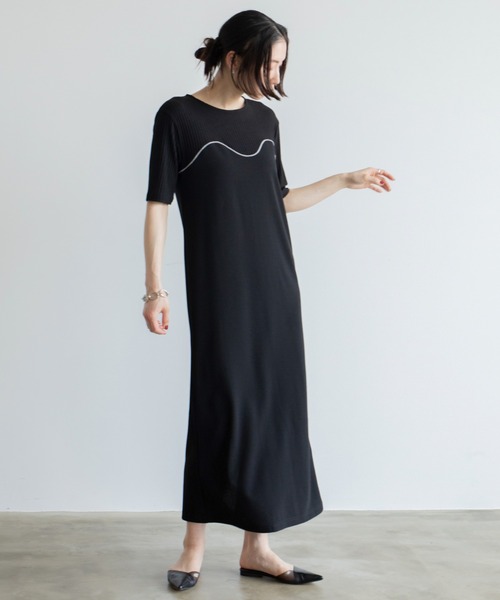 コルセットライクドッキングワンピース（ワンピース）｜VACANCY