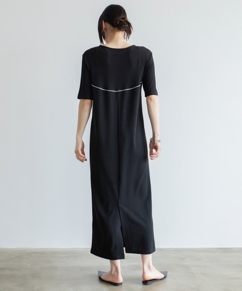 VACANCY（ヴァカンシー）の「コルセットライクドッキングワンピース（ワンピース・レディース・ブラック/ブルー/ダークブルー・FREE）」の7枚目の写真