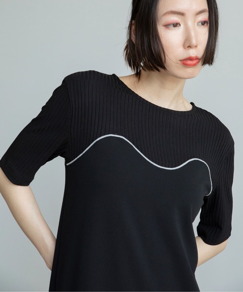 VACANCY（ヴァカンシー）の「コルセットライクドッキングワンピース（ワンピース・レディース・ブラック/ブルー/ダークブルー・FREE）」の10枚目の写真