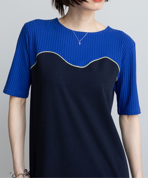 VACANCY（ヴァカンシー）の「コルセットライクドッキングワンピース（ワンピース・レディース・ブラック/ブルー/ダークブルー・FREE）」の17枚目の写真