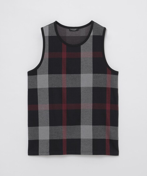 BLACK LABEL CRESTBRIDGE(ブラックレーベル・クレストブリッジ)の「【WEB限定】ブラックチェックタンクトップ(Tシャツ/カットソー・メンズ・チャコールグレー・XL/L/M)」の5枚目の写真