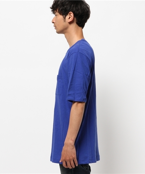 OUTLET（アウトレット）の「【Ciaopanic】32/-弱強燃天竺ビッグポケTee（Tシャツ/カットソー・メンズ・ブルー・LARGE/MEDIUM）」の3枚目の写真