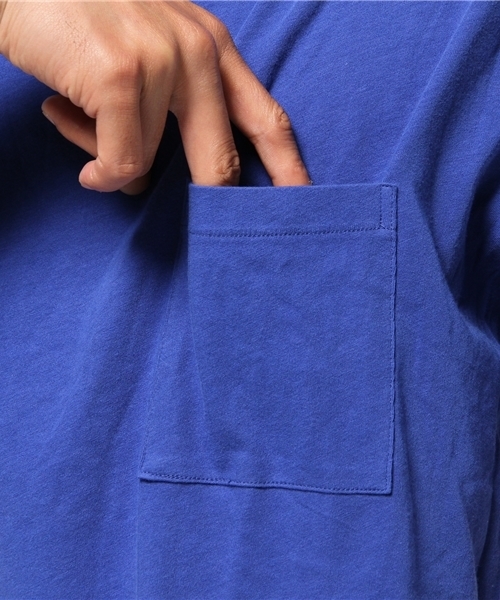 OUTLET（アウトレット）の「【Ciaopanic】32/-弱強燃天竺ビッグポケTee（Tシャツ/カットソー・メンズ・ブルー・LARGE/MEDIUM）」の7枚目の写真