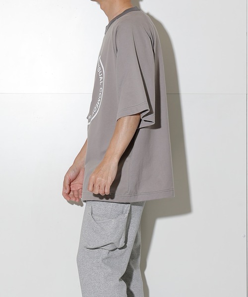 NUMBER (N)INE(ナンバーナイン)の「SCHOOL OF VISUAL COMEDY WIDE RIB LOOSE T-SHIRT(Tシャツ/カットソー・メンズ・ブラック/グレー・2/3/4)」の7枚目の写真