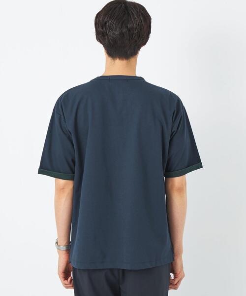 green label relaxing（グリーンレーベルリラクシング）の「ツイルリバー クルーネック Tシャツ（Tシャツ/カットソー・メンズ・ライトグレー/ベージュ/ネイビー・S/M/L/XL）」の10枚目の写真