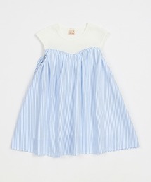 petit main | 【リンク】柄切替えAラインワンピース(キッズ)(シャツワンピース)