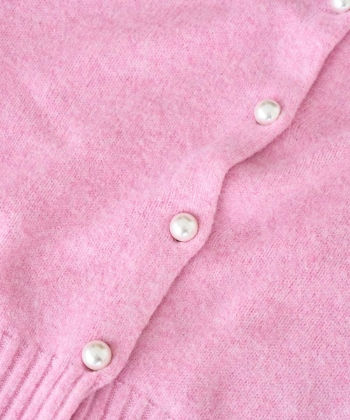 VIS（ビス）の「【シリーズ累計販売数3万点超え！】BIGパール釦カーディガン【新色】【洗える】（カーディガン/ボレロ・レディース・ピンク系その他/グレー/ブラック/ダークグリーン/ベージュ系その他3/ベージュ系その他2/ピンク/ホワイト系その他2・FREE）」の13枚目の写真