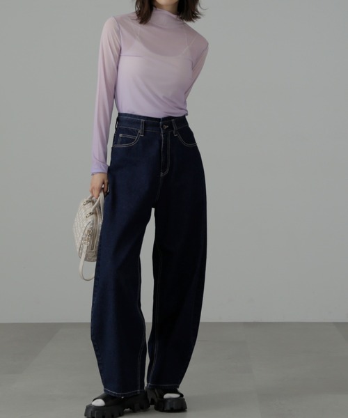 FREE'S MART（フリーズマート）の「◆柄ハイネックシアーカットソー（Tシャツ/カットソー・レディース・ブルー系その他/ピンク/ブルー・FREE）」の11枚目の写真