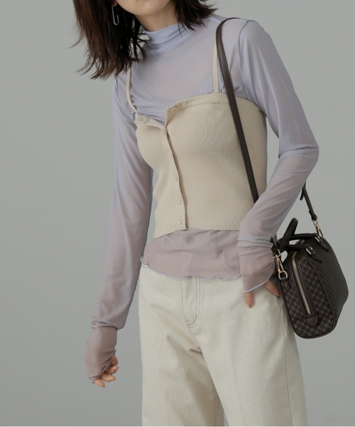 FREE'S MART（フリーズマート）の「◆柄ハイネックシアーカットソー（Tシャツ/カットソー・レディース・ブルー系その他/ピンク/ブルー・FREE）」の18枚目の写真