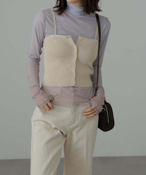 FREE'S MART（フリーズマート）の「◆柄ハイネックシアーカットソー（Tシャツ/カットソー・レディース・ブルー系その他/ピンク/ブルー・FREE）」の19枚目の写真