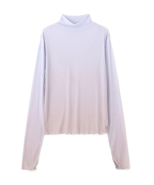 FREE'S MART（フリーズマート）の「◆柄ハイネックシアーカットソー（Tシャツ/カットソー・レディース・ブルー系その他/ピンク/ブルー・FREE）」の6枚目の写真