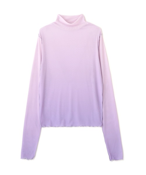 FREE'S MART（フリーズマート）の「◆柄ハイネックシアーカットソー（Tシャツ/カットソー・レディース・ブルー系その他/ピンク/ブルー・FREE）」の8枚目の写真