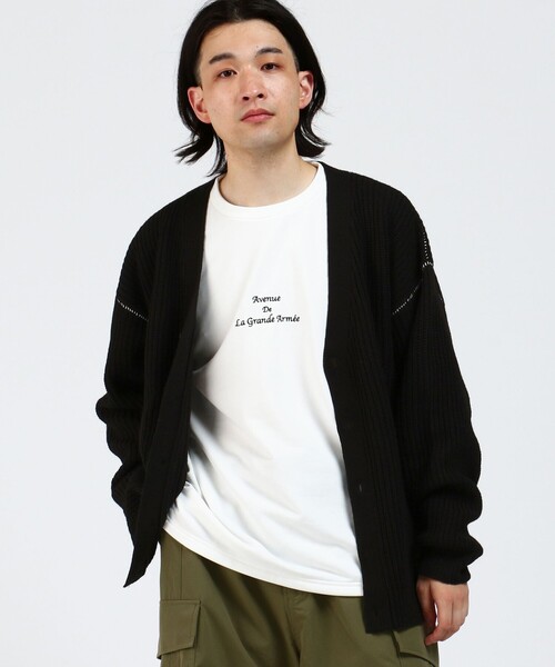 BEAMS HEART（ビームスハート）の「BEAMS HEART / 裏毛 ダンボール ロングスリーブ Tシャツ（Tシャツ/カットソー・メンズ・グレー/ブラウン系その他2/ホワイト・MEDIUM/LARGE/SMALL）」の14枚目の写真