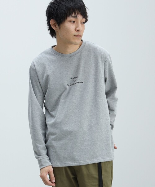 BEAMS HEART（ビームスハート）の「BEAMS HEART / 裏毛 ダンボール ロングスリーブ Tシャツ（Tシャツ/カットソー・メンズ・グレー/ブラウン系その他2/ホワイト・MEDIUM/LARGE/SMALL）」の18枚目の写真