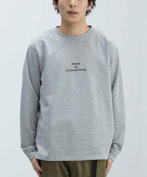 BEAMS HEART（ビームスハート）の「BEAMS HEART / 裏毛 ダンボール ロングスリーブ Tシャツ（Tシャツ/カットソー・メンズ・グレー/ブラウン系その他2/ホワイト・MEDIUM/LARGE/SMALL）」の19枚目の写真