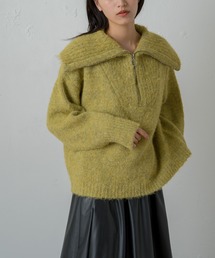 earthy | ハーフZIPニット(ニット/セーター)