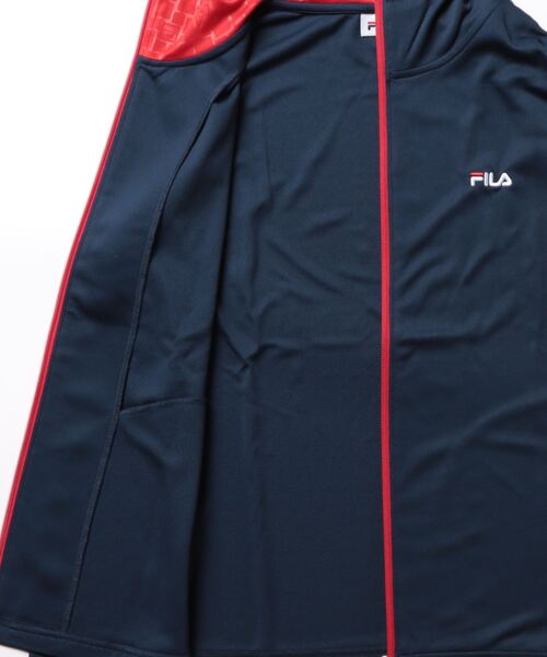 FILA(フィラ)の「FILA/フィラ エンボス切替ジップパーカー(パーカー・レディース・ピンク/ブラック/チャコール/ネイビー・LL/L/M)」の6枚目の写真