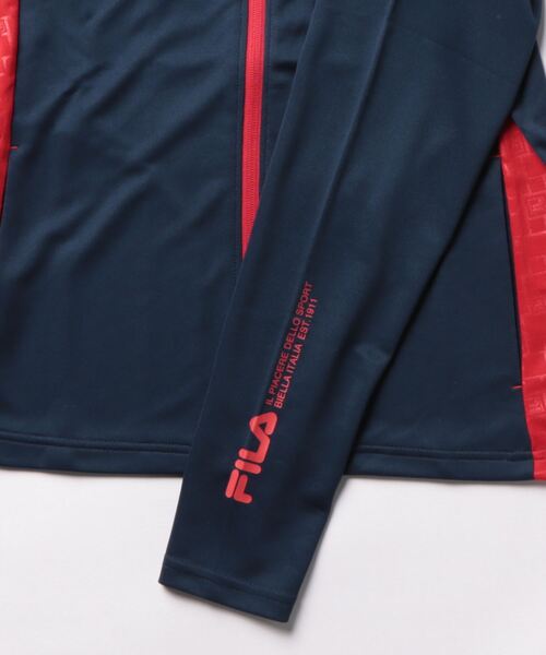 FILA(フィラ)の「FILA/フィラ エンボス切替ジップパーカー(パーカー・レディース・ピンク/ブラック/チャコール/ネイビー・LL/L/M)」の7枚目の写真