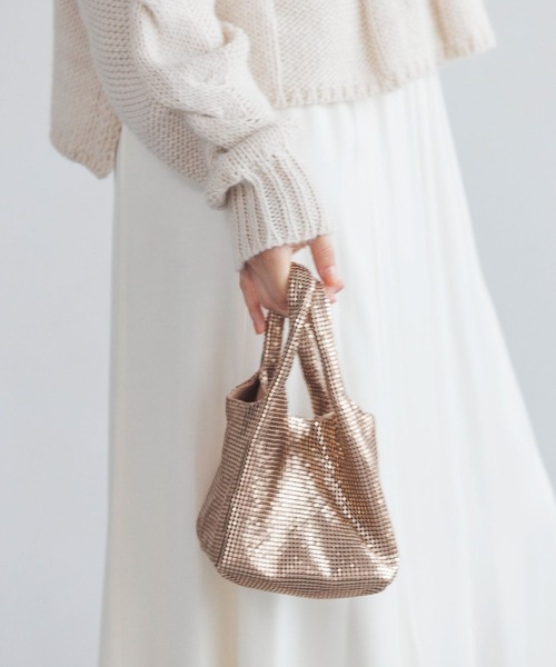 A part by(アパートバイ)の「キラキラバッグ(ショルダーバッグ・レディース・ゴールド/シルバー/ライトグリーン/ブラック/ライトブルー・FREE)」の5枚目の写真