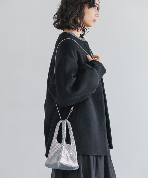 A part by(アパートバイ)の「キラキラバッグ(ショルダーバッグ・レディース・ゴールド/シルバー/ライトグリーン/ブラック/ライトブルー・FREE)」の6枚目の写真