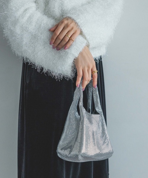 A part by(アパートバイ)の「キラキラバッグ(ショルダーバッグ・レディース・ゴールド/シルバー/ライトグリーン/ブラック/ライトブルー・FREE)」の11枚目の写真