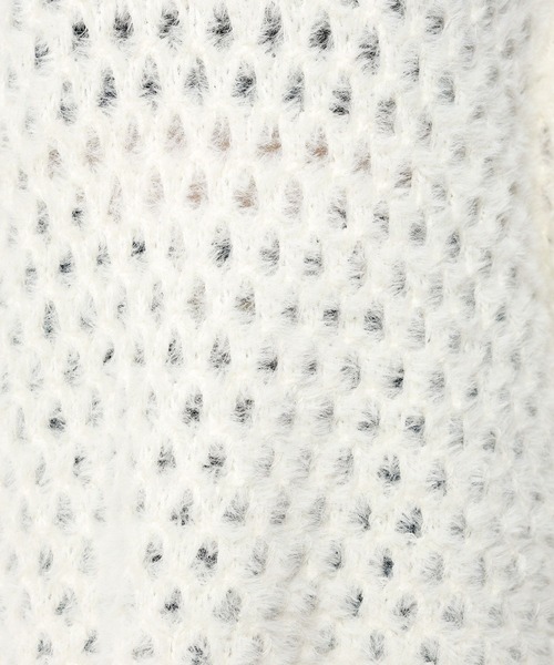 PAGEBOY（ページボーイ）の「BIGメッシュプルオーバー（ニット/セーター・レディース・グリーン/ブラック/オフホワイト・FREE）」の21枚目の写真