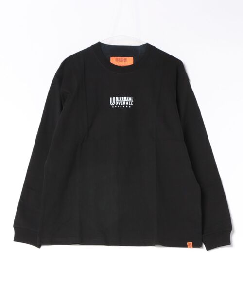 UNIVERSAL OVERALL(ユニバーサルオーバーオール)の「"UNIVERSAL OVERALL"LOGO LONG SLEEVE(Tシャツ/カットソー・レディース・ブラック/ホワイト/ダークグリーン・LARGE/MEDIUM)」の2枚目の写真